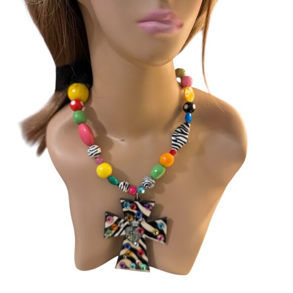 Vintage Texas Blingy Rodeo Necklace - Picture 3 of 10